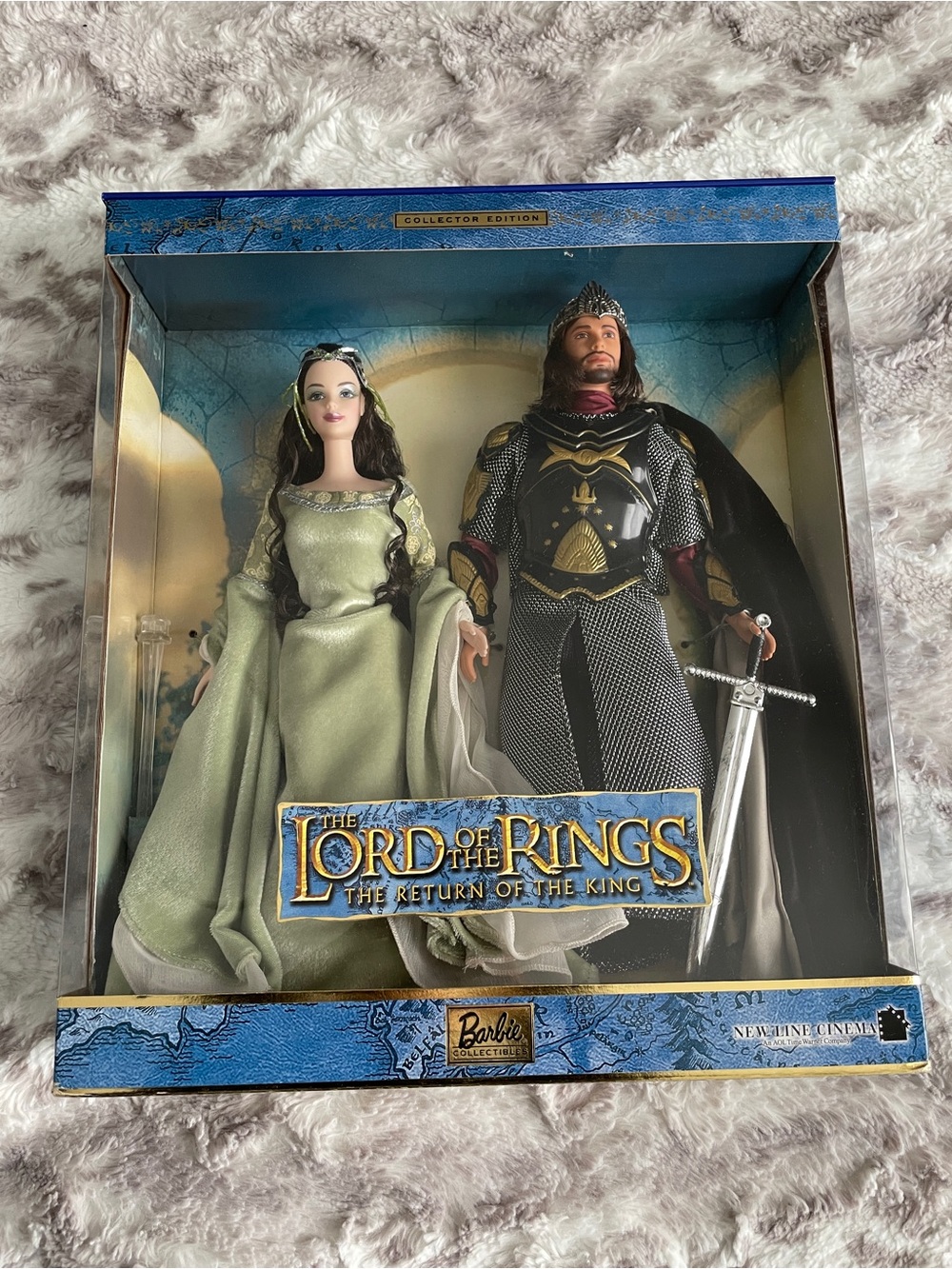 Mattel LOTR The Return of the King Aragorn & Arwen Collector’s Edition Barbies - Picture 8 of 14